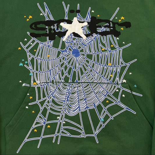 Sp5der Web Hoodie Hunter Green REP 1:1