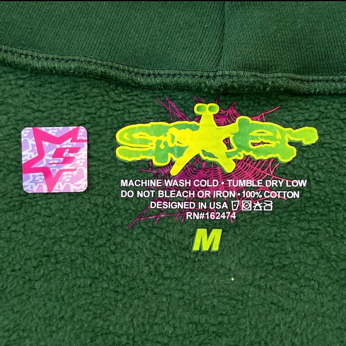 Sp5der Web Hoodie Hunter Green REP 1:1