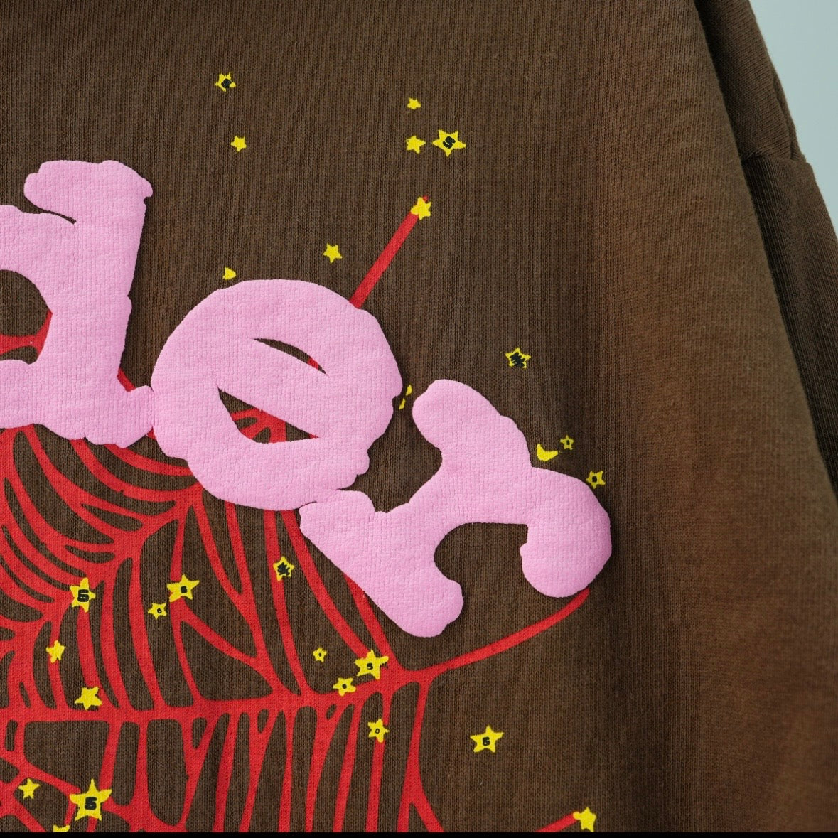 Sp5der Web Hoodie Brown REP 1:1