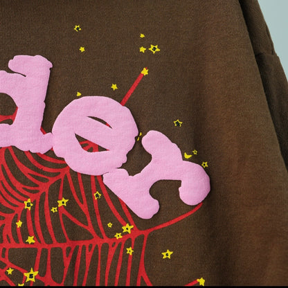 Sp5der Web Hoodie Brown REP 1:1